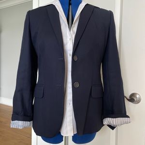 J. Crew Classic Tailored Women's 2- Button Blazer Business, Casual, Preppy EUC